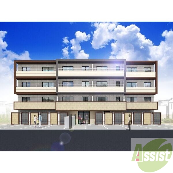 建物外観　外観予想パース　札幌市中央区南十三条西「仮）南１３西７ＭＳ」