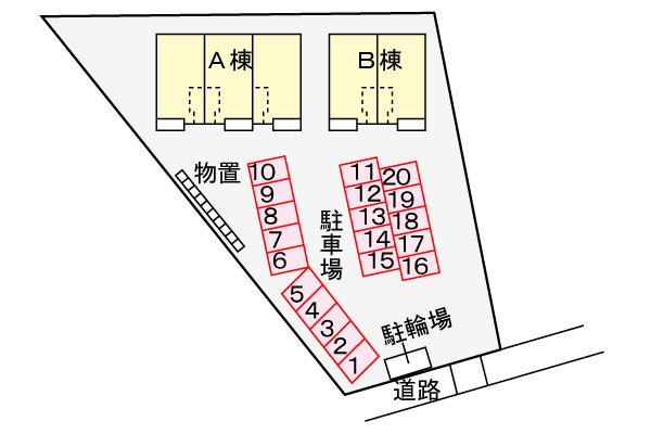 駐車場　駐車場配置図