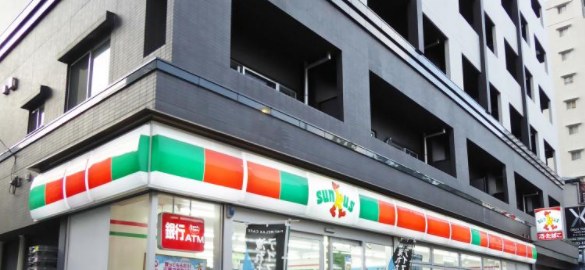 コンビニ　サンクス月島3丁目店（コンビニ）まで162m