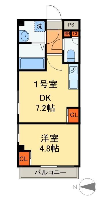 1DK Mansion in Chuo-ku, Chiba, Chiba — photo 2 of 3