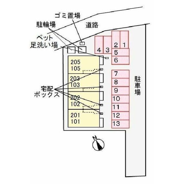 駐車場　配置図