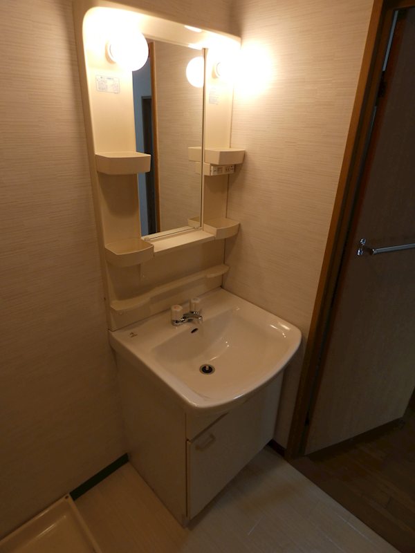 洗面設備　※同タイプ別部屋の写真となります。