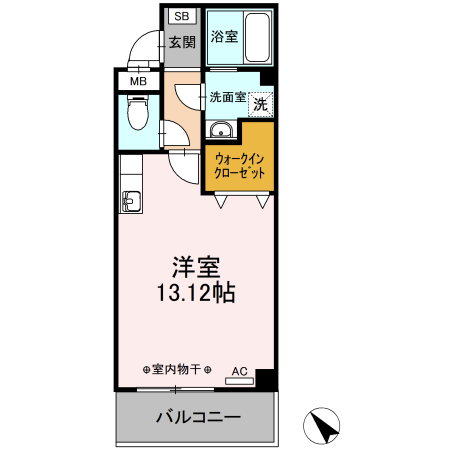 ＪＲ身延線 国母駅 徒歩33分 3階建 築8年の間取り写真