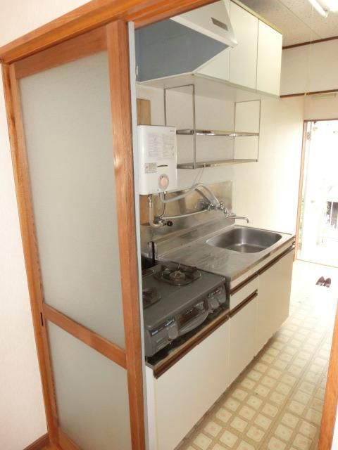 キッチン　コンロ2口設置可能