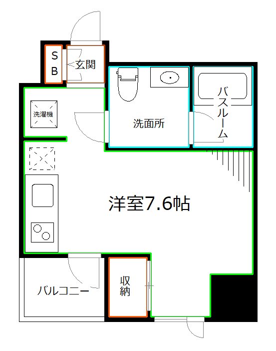 東京メトロ丸ノ内線 新高円寺駅 徒歩2分 9階建 築1年の間取り写真