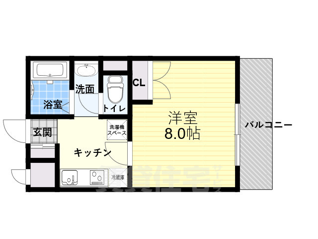 シャンヴェルジェ豊中3の間取り写真