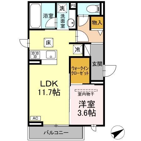 パプリカVIの間取り写真