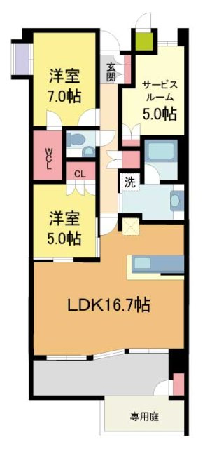 レジェイド西宮北口の間取り写真