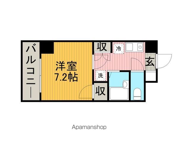 小田急線 町田駅 徒歩4分 10階建 築23年の間取り写真