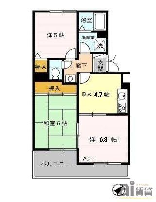 ニュースターフィールドの間取り写真