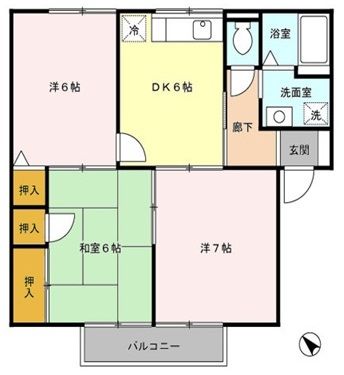 セジュール小林の間取り写真