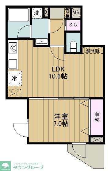 ＪＲ京浜東北線 大森駅 徒歩8分 4階建 築2年の間取り写真
