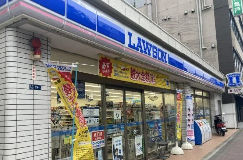 コンビニ　ローソン 江東亀戸六丁目店（コンビニ）まで74m