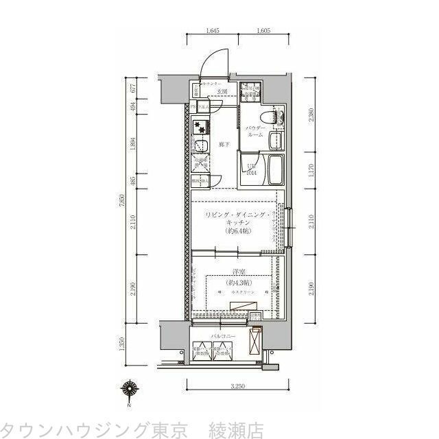 ベルシード綾瀬due♯Rの間取り写真