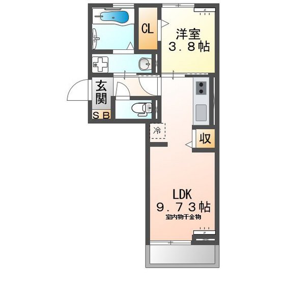 アイティーオーD-room東新町 南館の間取り写真
