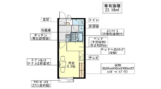 レオパレスサークルの間取り