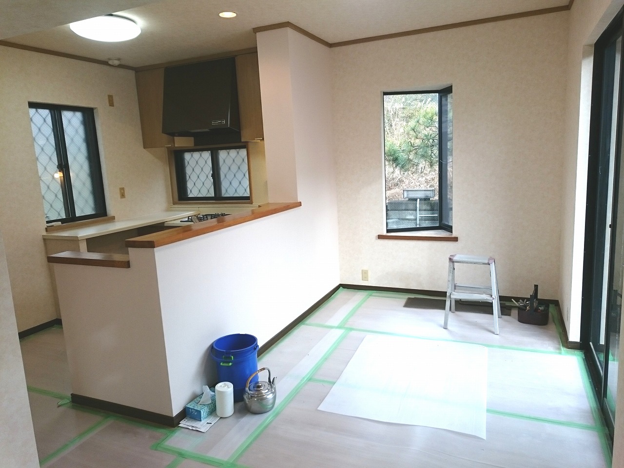 しらかし台一戸建て貸家の居間写真