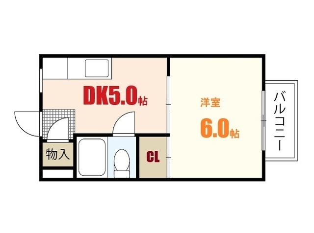 広島市安佐南区上安のマンションの間取り