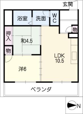 ヴィレッジ広和の間取り