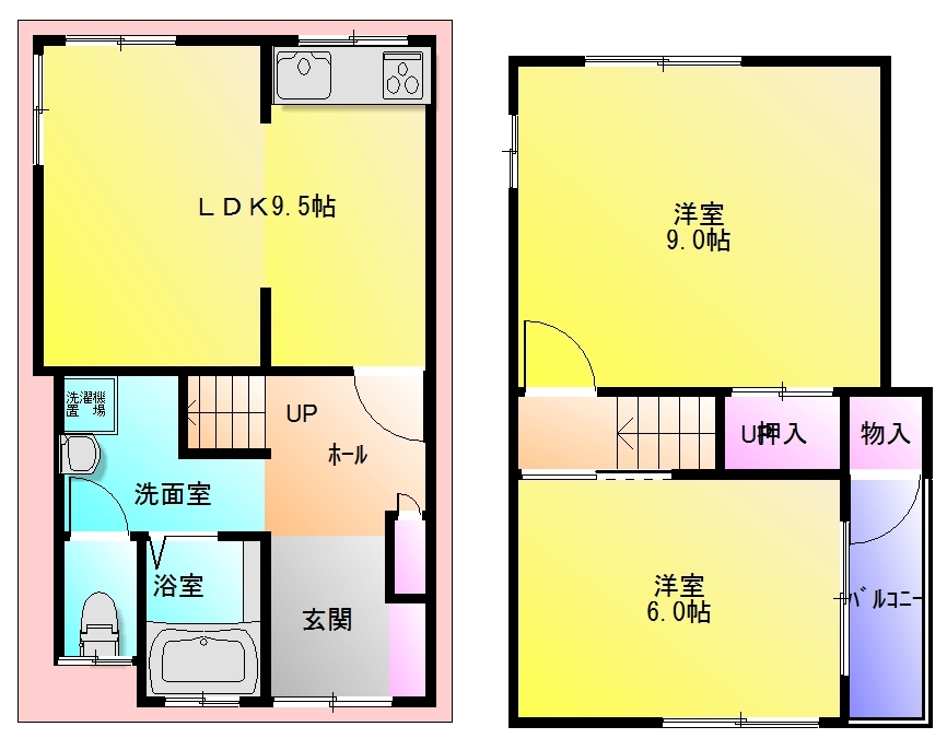 【リーベル河内山本戸建の間取り】