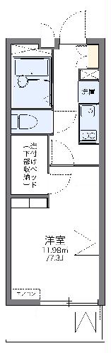 レオパレスシェルパ日進の間取り