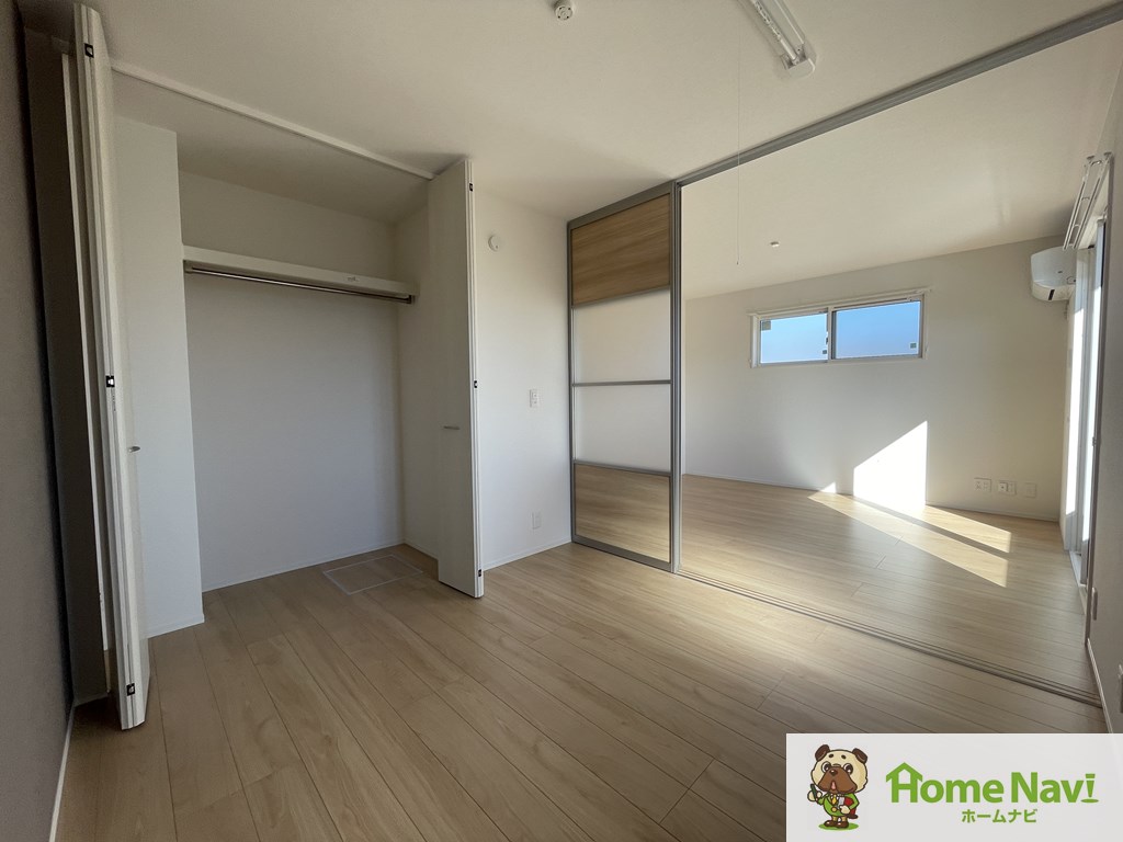 収納　大きな収納で荷物もすっきり片付きます。