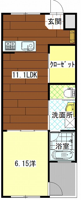 高知市はりまや町のマンションの間取り