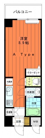 広島市安佐南区大塚西のマンションの間取り