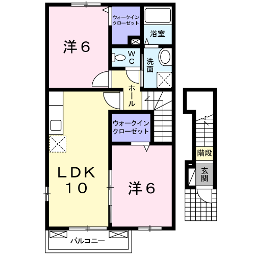 シュトラント感田Aの間取り