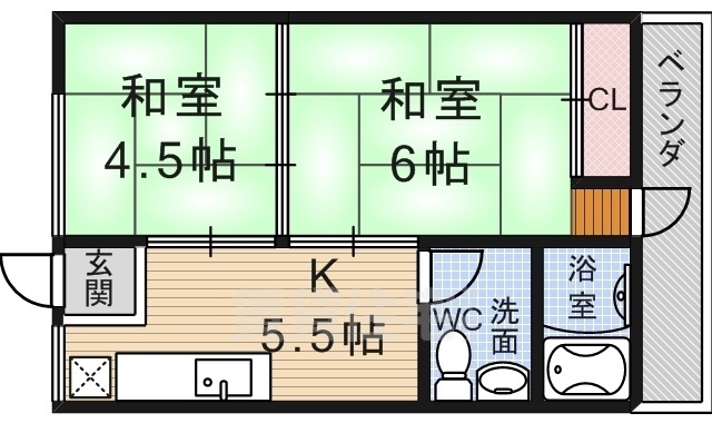 向島マンションの間取り