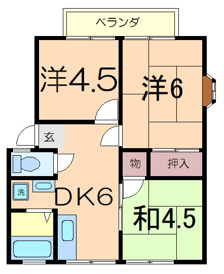 ファミール森崎Ａの間取り