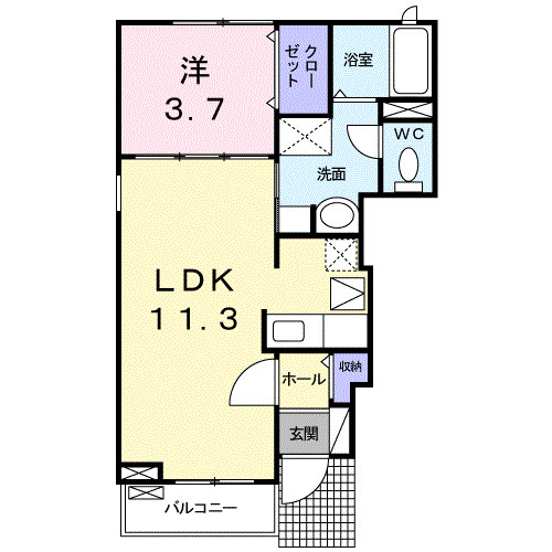 レジデンス　カメリアの間取り