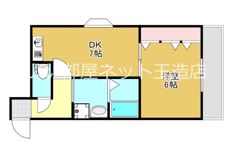 【大阪市生野区巽東のマンションの間取り】