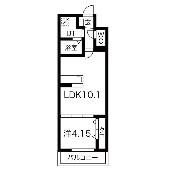 ＦＲＥＥＤＯＭ　ｒｅｓｉｄｅｎｃｅ堺大小路の間取り