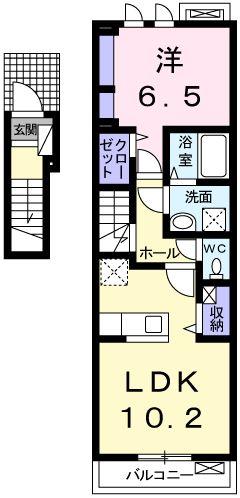 エスペランサ中仁野VIの間取り