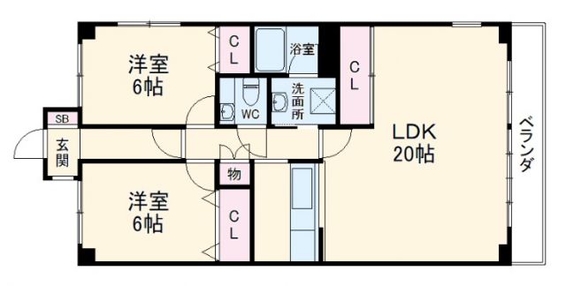 【ビラ三秀山中の間取り】