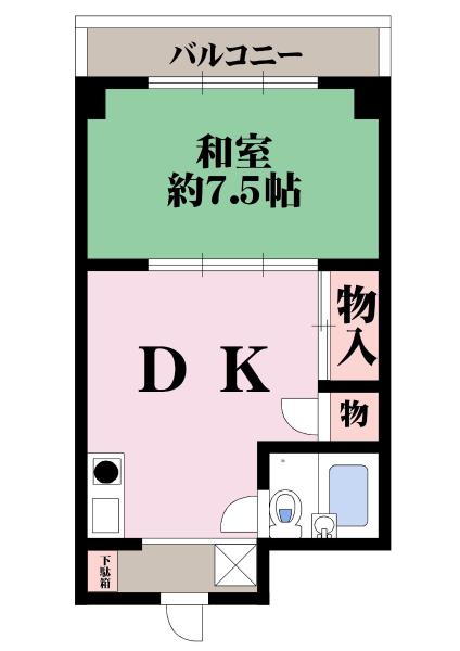 京橋マンションの間取り