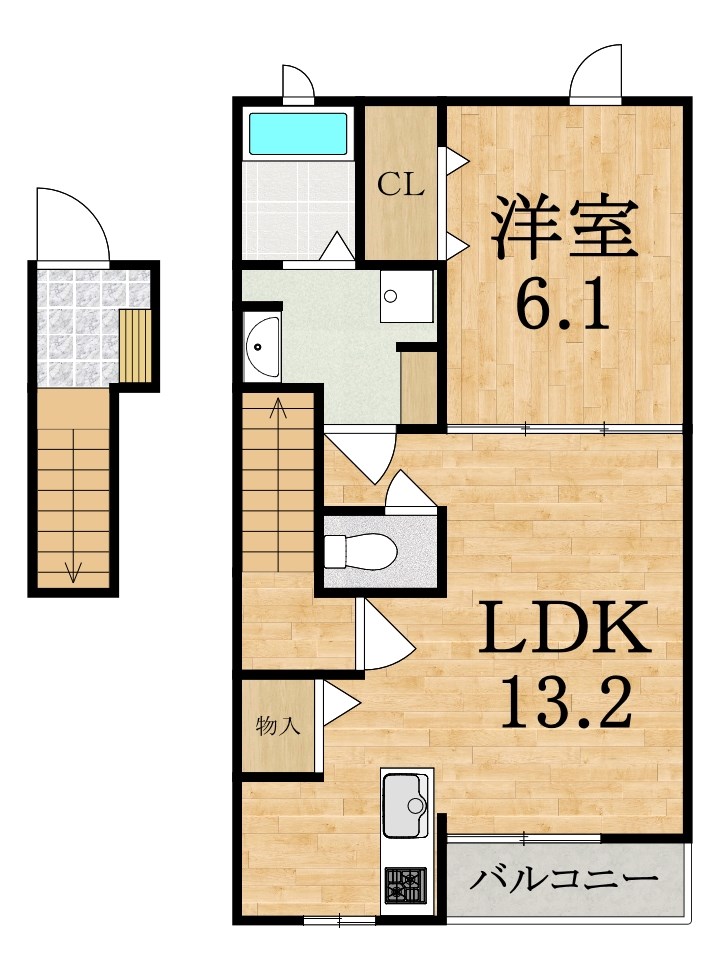 エテルノ常盤の間取り