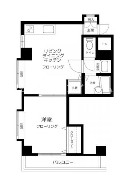 豊島区雑司が谷のマンションの間取り