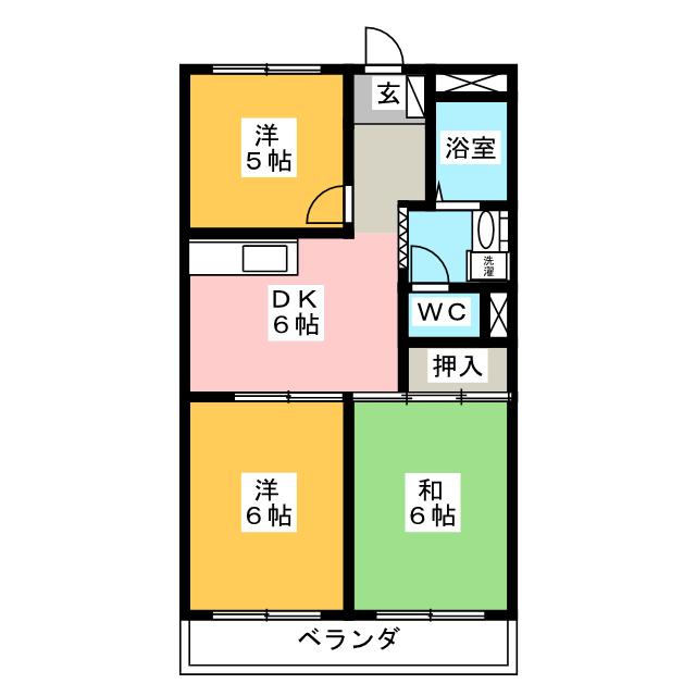 テクノハイツ楓の間取り