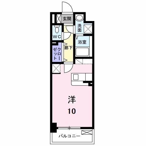 北九州市戸畑区一枝のマンションの間取り