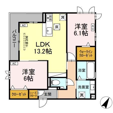 D-squareつつじが丘 Iの間取り