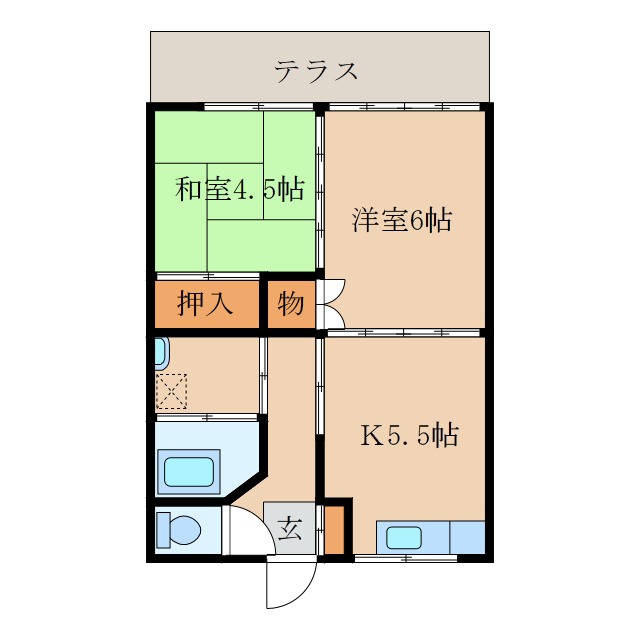 エスポワールバイパスの間取り