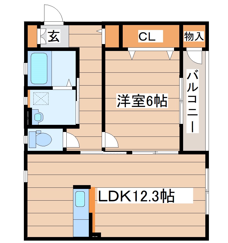 サンパティークの間取り