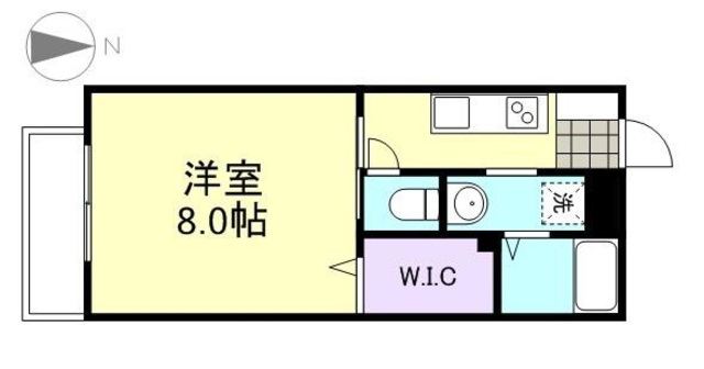 倉敷市青江のアパートの間取り