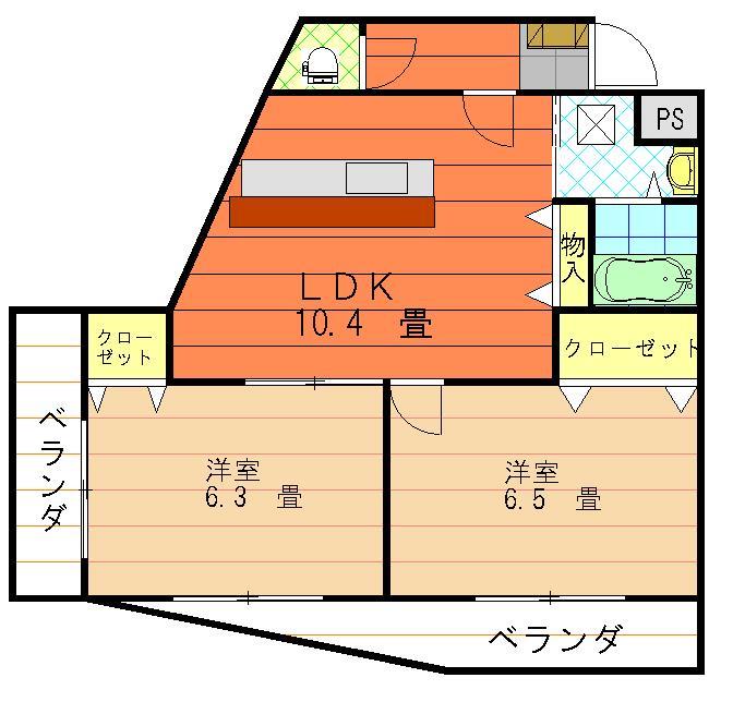 リバーサイドマンションの間取り