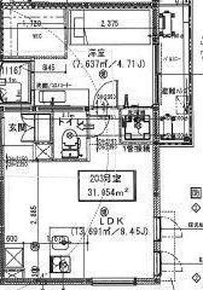 リヴェルテ西横浜の間取り