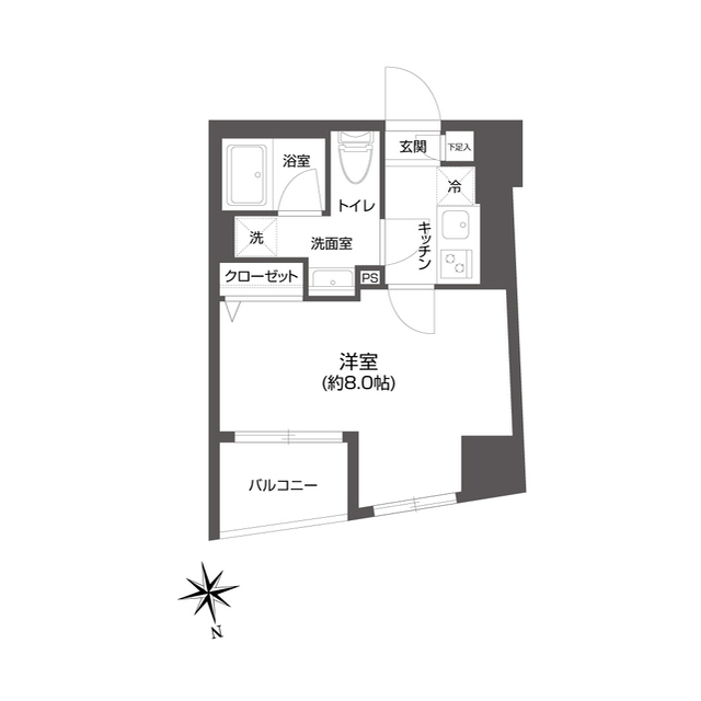 ＧＲＡＮＰＡＳＥＯ市谷甲良町の間取り