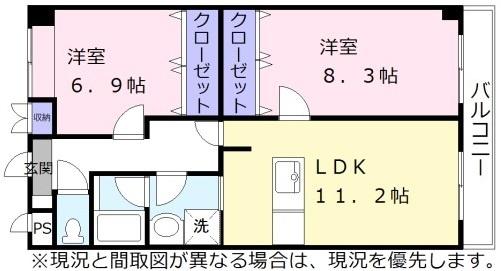 織花舘の間取り