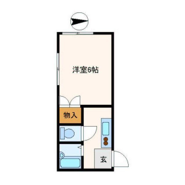 中野区南台のアパートの間取り